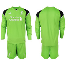 2018-19 Liverpool Green Long Sleeve Goalkeeper Soccer Jersey 2018-19 Liverpool Green Long Sleeve Goalkeeper Soccer Jersey