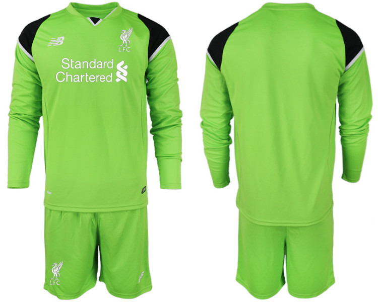 2018-19 Liverpool Green Long Sleeve Goalkeeper Soccer Jersey 2018-19 Liverpool Green Long Sleeve Goalkeeper Soccer Jersey