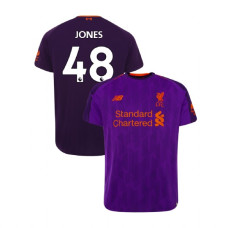 Liverpool 2018-19 Away #48 Curtis Jones Purple Authentic Jersey