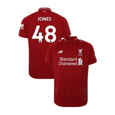 Liverpool 2018-19 Home #48 Curtis Jones Red Replica Jersey