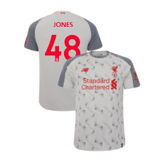 Liverpool 2018-19 Third #48 Curtis Jones Light Gray Replica Jersey