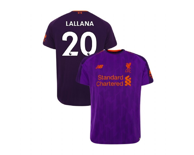 Liverpool 2018-19 Away #20 Adam Lallana Purple Replica Jersey Liverpool 2018-19 Away #20 Adam Lallana Purple Replica Jersey