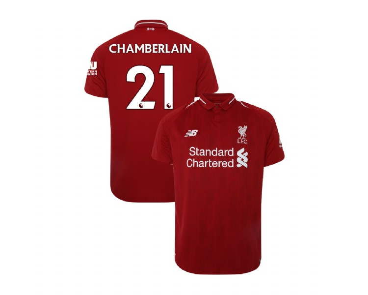 Liverpool 2018-19 Home #21 Alex Oxlade-Chamberlain Red Replica Jersey Liverpool 2018-19 Home #21 Alex Oxlade-Chamberlain Red Replica Jersey