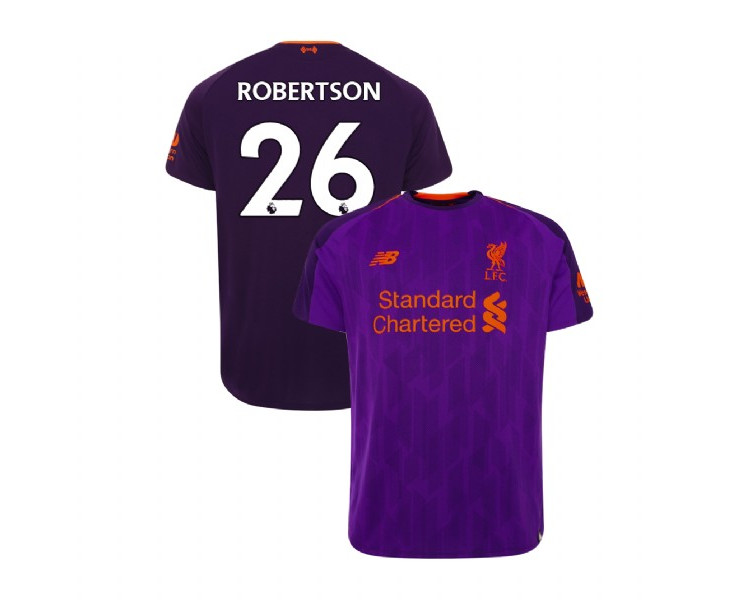 Liverpool 2018-19 Away #26 Andrew Robertson Purple Replica Jersey Liverpool 2018-19 Away #26 Andrew Robertson Purple Replica Jersey