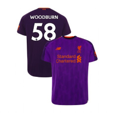 Liverpool 2018-19 Away #58 Ben Woodburn Purple Replica Jersey