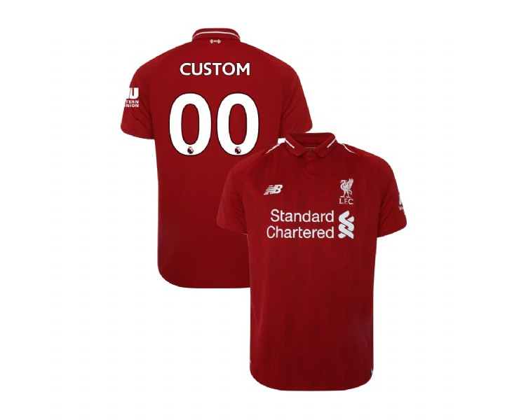 Liverpool 2018-19 Home #00 Red Custom Replica Jersey Liverpool 2018-19 Home #00 Red Custom Replica Jersey