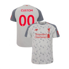 Liverpool 2018-19 Third #00 Light Gray Custom Replica Jersey Liverpool 2018-19 Third #00 Light Gray Custom Replica Jersey