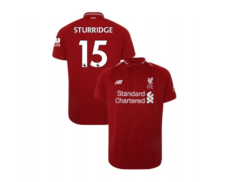 Liverpool 2018-19 Home #15 Daniel Sturridge Red Replica Jersey Liverpool 2018-19 Home #15 Daniel Sturridge Red Replica Jersey