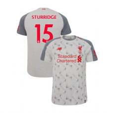 Liverpool 2018-19 Third #15 Daniel Sturridge Light Gray Replica Jersey Liverpool 2018-19 Third #15 Daniel Sturridge Light Gray Replica Jersey