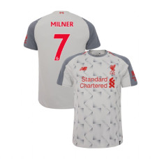 Liverpool 2018-19 Third #7 James Milner Light Gray Replica Jersey Liverpool 2018-19 Third #7 James Milner Light Gray Replica Jersey