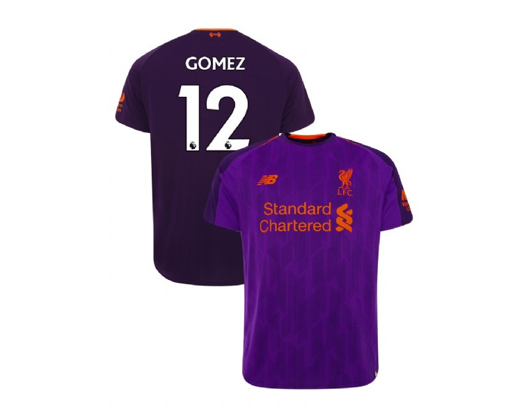 Liverpool 2018-19 Away #12 Joe Gomez Purple Replica Jersey Liverpool 2018-19 Away #12 Joe Gomez Purple Replica Jersey