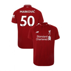 Liverpool 2018-19 Home #50 Lazar Markovic Red Replica Jersey Liverpool 2018-19 Home #50 Lazar Markovic Red Replica Jersey