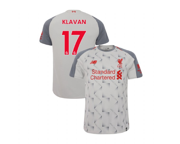Liverpool 2018-19 Third #17 Ragnar Klavan Light Gray Replica Jersey Liverpool 2018-19 Third #17 Ragnar Klavan Light Gray Replica Jersey