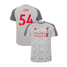 Liverpool 2018-19 Third #54 Sheyi Ojo Light Gray Authentic Jersey Liverpool 2018-19 Third #54 Sheyi Ojo Light Gray Authentic Jersey