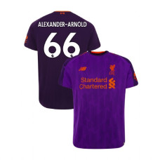 Liverpool 2018-19 Away #66 Trent Alexander-Arnold Purple Replica Jersey