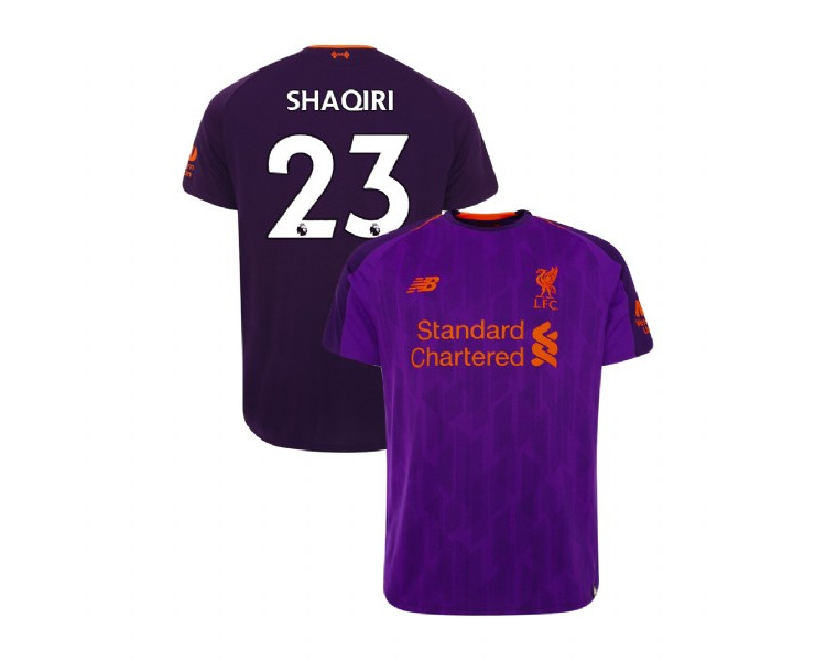 Liverpool 2018-19 Away #23 Xherdan Shaqiri Purple Replica Jersey Liverpool 2018-19 Away #23 Xherdan Shaqiri Purple Replica Jersey