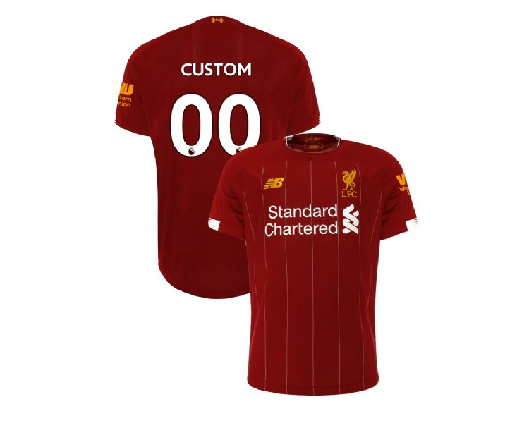 Liverpool 2019-20 #00 Red Home Custom Replica Jersey Liverpool 2019-20 #00 Red Home Custom Replica Jersey