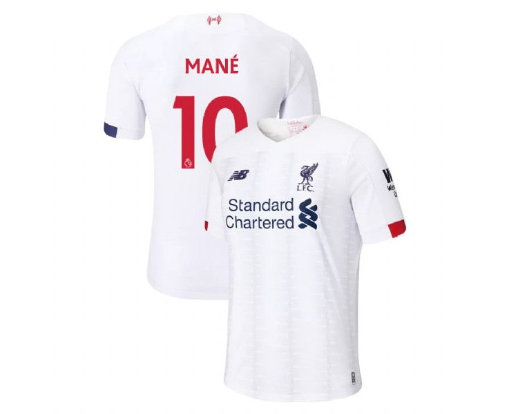 Liverpool 2019-20 #10 Sadio Mane White Away Replica Jersey Liverpool 2019-20 #10 Sadio Mane White Away Replica Jersey