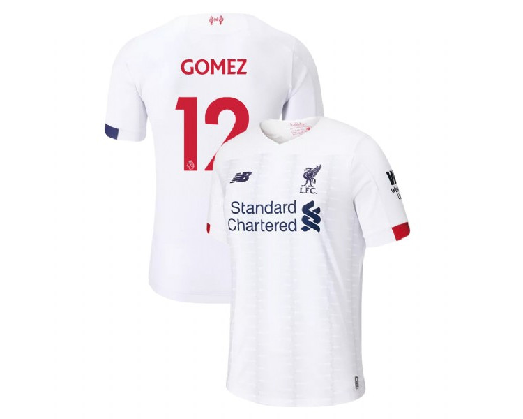 Liverpool 2019-20 #12 Joe Gomez White Away Replica Jersey Liverpool 2019-20 #12 Joe Gomez White Away Replica Jersey