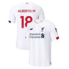 Liverpool 2019-20 #18 Alberto Moreno White Away Authentic Jersey Liverpool 2019-20 #18 Alberto Moreno White Away Authentic Jersey