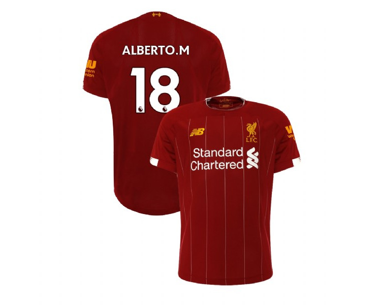 Liverpool 2019-20 #18 Alberto Moreno Red Home Replica Jersey Liverpool 2019-20 #18 Alberto Moreno Red Home Replica Jersey