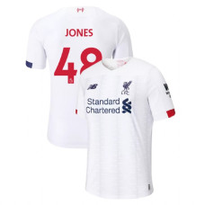 Liverpool 2019-20 #48 Curtis Jones White Away Authentic Jersey Liverpool 2019-20 #48 Curtis Jones White Away Authentic Jersey