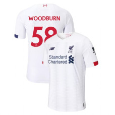 Liverpool 2019-20 #58 Ben Woodburn White Away Replica Jersey