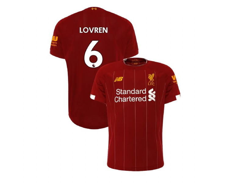Liverpool 2019-20 #6 Dejan Lovren Red Home Replica Jersey Liverpool 2019-20 #6 Dejan Lovren Red Home Replica Jersey