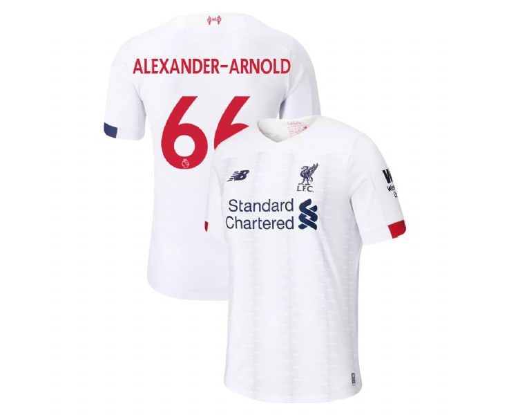 Liverpool 2019-20 #66 Trent Alexander-Arnold White Away Replica Jersey Liverpool 2019-20 #66 Trent Alexander-Arnold White Away Replica Jersey
