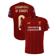 Liverpool European UCL Gold #6 Champions of Europe Red Replica Jersey