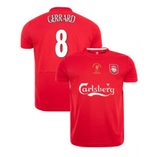 Liverpool Istanbul 2005 Retro Steven Gerrard Red Replica Jersey