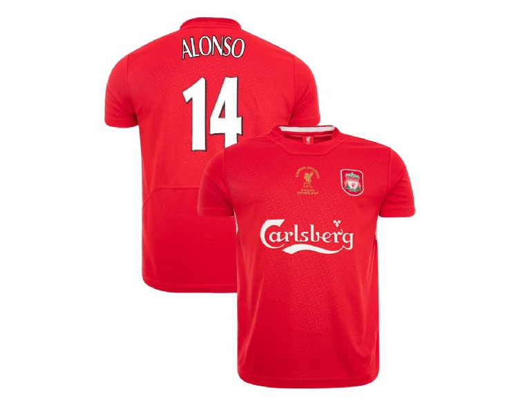 Liverpool Istanbul 2005 Retro Xabi Alonso Red Replica Jersey Liverpool Istanbul 2005 Retro Xabi Alonso Red Replica Jersey