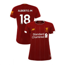 Women's Liverpool 2019-20 Home #18 Alberto Moreno Red Replica Jersey Women's Liverpool 2019-20 Home #18 Alberto Moreno Red Replica Jersey