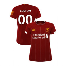 Women's Liverpool 2019-20 Home #00 Red Custom Replica Jersey Women's Liverpool 2019-20 Home #00 Red Custom Replica Jersey