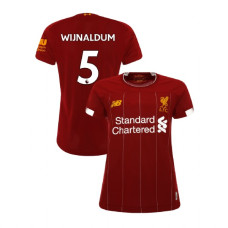 Women's Liverpool 2019-20 Home #5 Georginio Wijnaldum Red Authentic Jersey