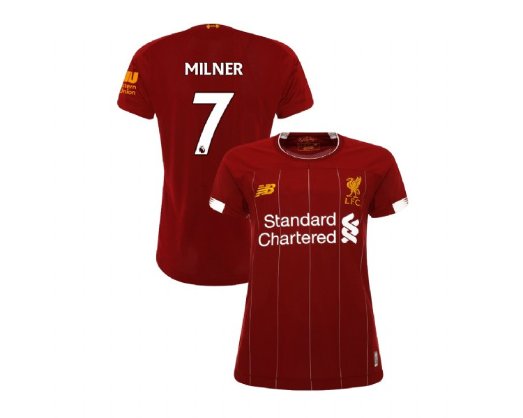 Women's Liverpool 2019-20 Home #7 James Milner Red Replica Jersey Women's Liverpool 2019-20 Home #7 James Milner Red Replica Jersey