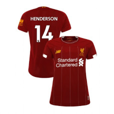 Women's Liverpool 2019-20 Home #14 Jordan Henderson Red Replica Jersey Women's Liverpool 2019-20 Home #14 Jordan Henderson Red Replica Jersey