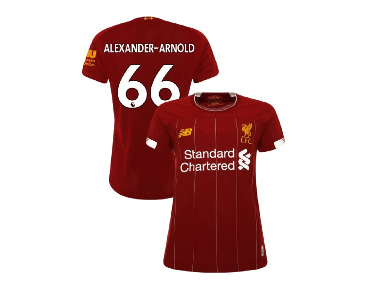 Women's Liverpool 2019-20 Home #66 Trent Alexander-Arnold Red Replica Jersey Women's Liverpool 2019-20 Home #66 Trent Alexander-Arnold Red Replica Jersey