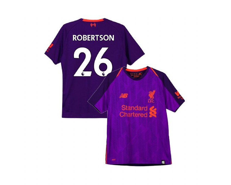 Youth Liverpool 2018-19 Away #26 Andrew Robertson Purple Replica Jersey Youth Liverpool 2018-19 Away #26 Andrew Robertson Purple Replica Jersey
