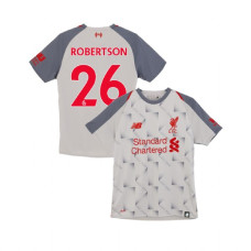 Youth Liverpool 2018-19 Third #26 Andrew Robertson Light Gray Replica Jersey Youth Liverpool 2018-19 Third #26 Andrew Robertson Light Gray Replica Jersey
