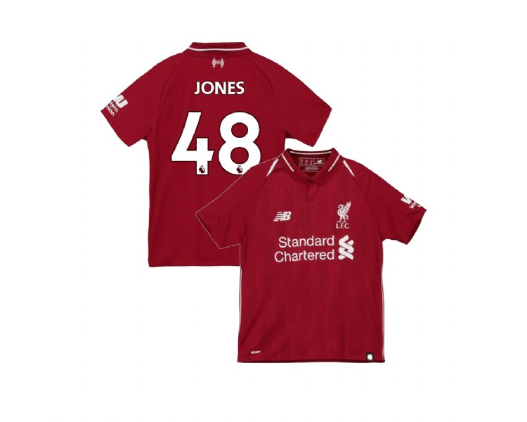 Youth Liverpool 2018-19 Home #48 Curtis Jones Red Replica Jersey Youth Liverpool 2018-19 Home #48 Curtis Jones Red Replica Jersey