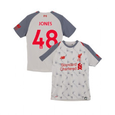 Youth Liverpool 2018-19 Third #48 Curtis Jones Light Gray Replica Jersey