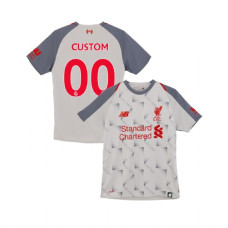 Youth Liverpool 2018-19 Third #00 Light Gray Custom Replica Jersey Youth Liverpool 2018-19 Third #00 Light Gray Custom Replica Jersey