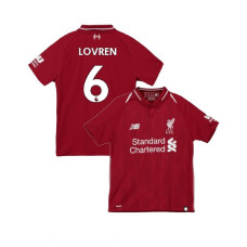 Youth Liverpool 2018-19 Home #6 Dejan Lovren Red Replica Jersey