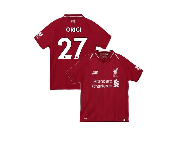 Youth Liverpool 2018-19 Home #27 Divock Origi Red Replica Jersey Youth Liverpool 2018-19 Home #27 Divock Origi Red Replica Jersey