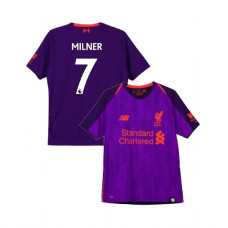 Youth Liverpool 2018-19 Away #7 James Milner Purple Replica Jersey Youth Liverpool 2018-19 Away #7 James Milner Purple Replica Jersey