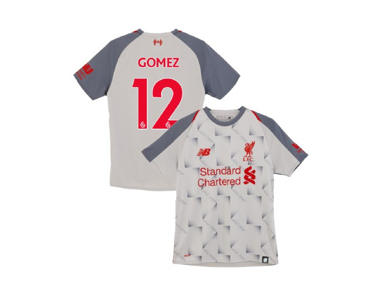 Youth Liverpool 2018-19 Third #12 Joe Gomez Light Gray Replica Jersey Youth Liverpool 2018-19 Third #12 Joe Gomez Light Gray Replica Jersey
