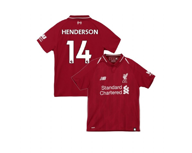 Youth Liverpool 2018-19 Home #14 Jordan Henderson Red Replica Jersey Youth Liverpool 2018-19 Home #14 Jordan Henderson Red Replica Jersey
