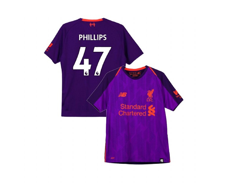 Youth Liverpool 2018-19 Away #47 Nathaniel Phillips Purple Replica Jersey Youth Liverpool 2018-19 Away #47 Nathaniel Phillips Purple Replica Jersey