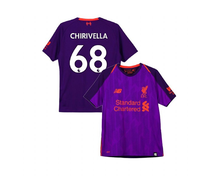 Youth Liverpool 2018-19 Away #68 Pedro Chirivella Purple Replica Jersey Youth Liverpool 2018-19 Away #68 Pedro Chirivella Purple Replica Jersey